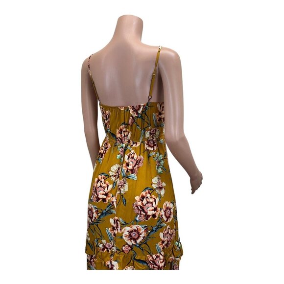 Xhilaration Women Maxi Sundress SZ S Floral Ruffle Tiered Strappy Sleeveless NWT - Picture 8 of 12